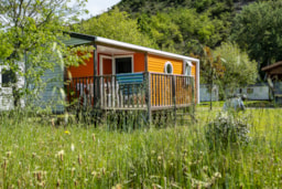 Location - Mobil Home Loggia 2Ch. - 4 Pers. - Terrasse Intégrée - Camping La Turelure - Nature Zen