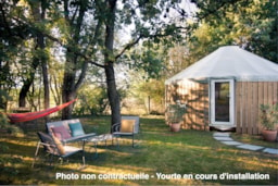Location - Yourte Cocoon Duo 2 Pers. - 1 Ch.-Sans Sanitaire - Camping La Turelure - Nature Zen