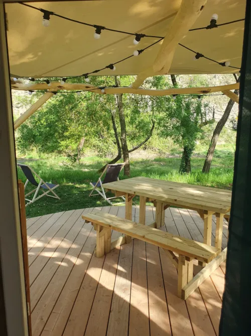 Mietunterkunft - Cocoon Duo-Jurte - 1 Schlafzimmer - Ohne Sanitäranlagen - image n°5 - Village Nature Zen