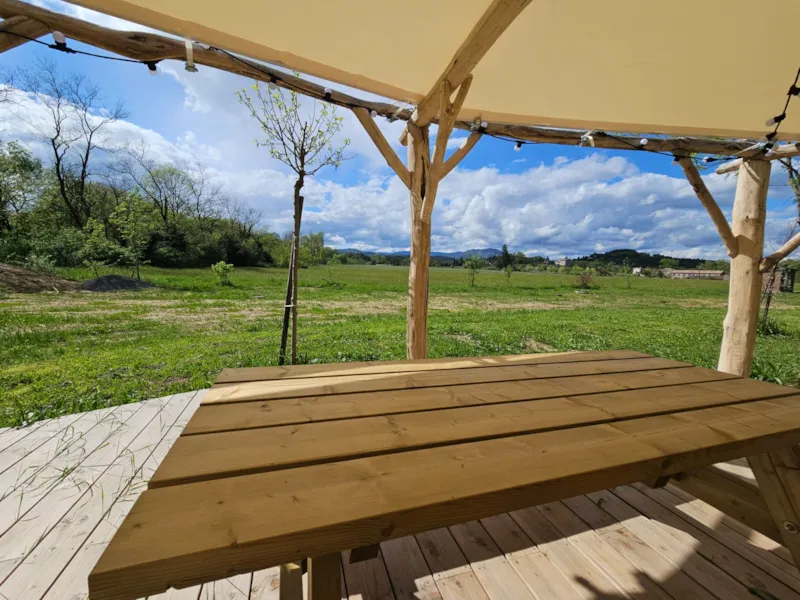 Yourte Harmonie 4 Pers. - 2 Ch. - Climatisé - Sans Sanitaire