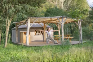 Locatif - Harmonie Jurte - 2 Schlafzimmer - klimatisiert - ohne Sanitäranlagen - Village Nature Zen