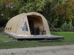 Huuraccommodatie(s) - Ingerichte Opgezette Tent Stop Au Vert - Camping La Grande Sologne