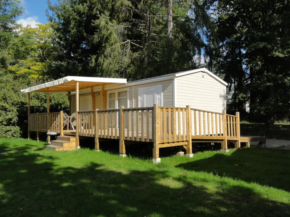 Mietunterkunft - Mobilheim Prestige 2 Zimmer 35M² Für Behinderte Personen - Camping L'Etang de Sologne