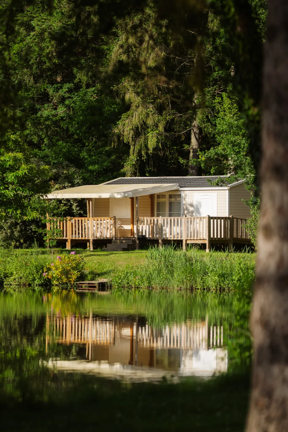 Mietunterkunft - Mobilheim Confort 2 Zimmer - 2 Badzimmer - Camping L'Etang de Sologne