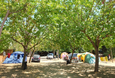 Basic pitch (bike + tent, small tent) — 1