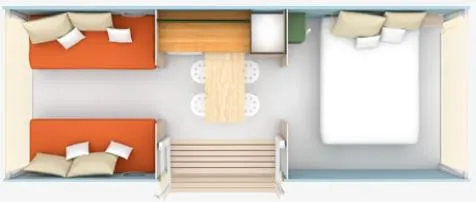 Coco-Sweet - 2 Chambres - 16M² -