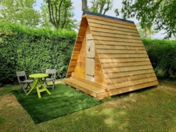 Accommodation - Tente Bois 1 Chambre - Camping le Moulin du Roy