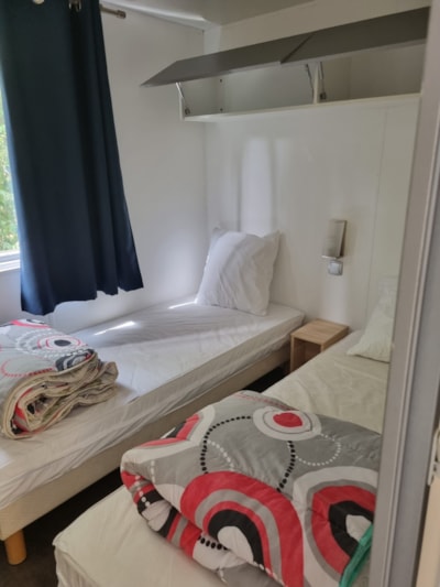 Mobil home Cottage Bois Confort - 2 bedrooms - A/C - 25m² -
