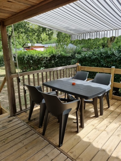 Mobil home Cottage Bois Confort - 2 bedrooms - A/C - 25m² -