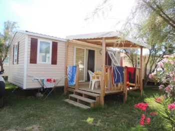 Mietunterkunft - Mobilheim Family 2 Zimmer 25.2M² + Klimaanlage + Tv + Wifi + Safe - Camping La Pépinière