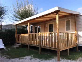 Mietunterkunft - Mobilheim Riviera 3 Zimmer + Klimaanlage + Tv  + Wifi + Safe 34.50M² - Camping La Pépinière