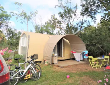 Mietunterkunft - Bungalow Coco Sweet 2 Zimmer - Ohne Sanitärausstattung + Wifi - Camping La Pépinière