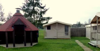 Mietunterkunft - Afrikanisches Zelt -Lodge- 2 Schlafzimmer - Camping le Pontis