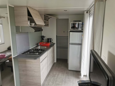 Mobil home climatisé, 2 chambres, 4 personnes