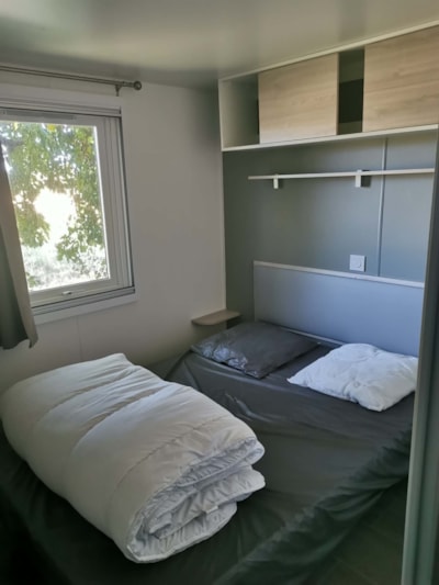 Mobil home climatisé, 2 chambres, 4 personnes