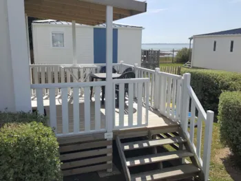 Mietunterkunft - Mobilheim 1 Zimmer Meersicht Premium - Camping de La Falaise