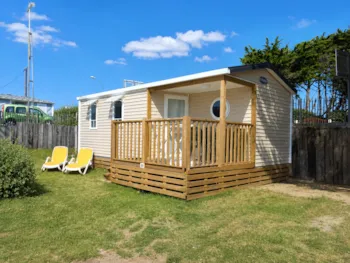 Mietunterkunft - Mobilheim 2 Zimmer Straßenseite - Camping de La Falaise