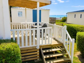 Mietunterkunft - Mobilheim 1 Zimmer Meerblick - Camping de La Falaise