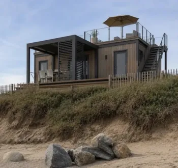 Mietunterkunft - Mobilheim Mit 2 Schlafzimmern, Direkt Am Meer, Mit Sonnenterrasse (Dachterrasse) - Camping de La Falaise