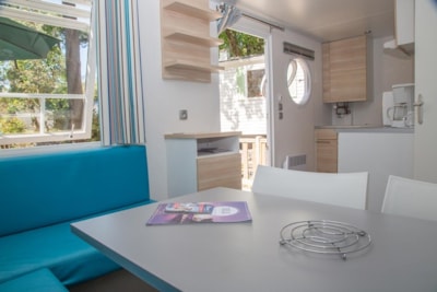 Mobil-home PREMIUM+ with a double room and Terrace -  21 m²