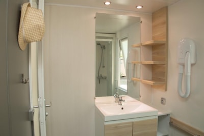 Mobil-home PREMIUM+ with a double room and Terrace -  21 m²