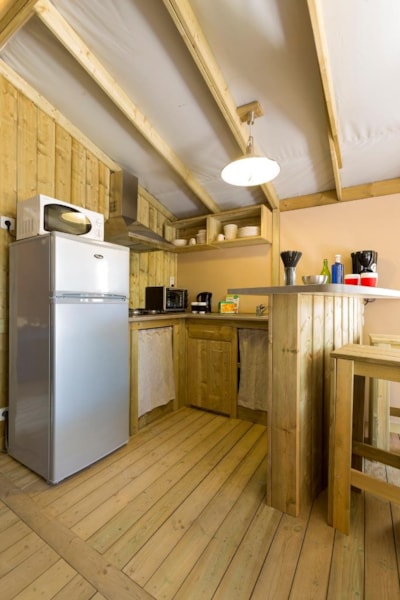 Ecolodge PREMIUM SWEET on stilts 43 m² (2 bedrooms) including semi-covered terrace
