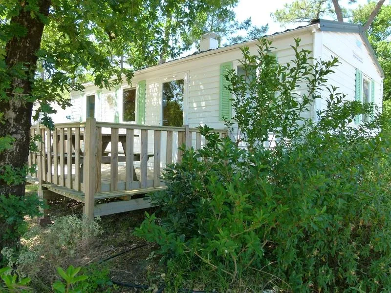 Mietunterkunft - Mobilheim Confort+ 3 Zimmer Und Terrasse - 34 M² - Camping Paradis des Pins - Soulac