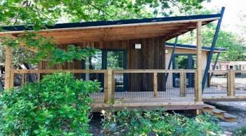 Mietunterkunft - Ecolodge Premium 3 Zimmer - 1 Badezimmer Und Halb Überdeckt  Terrasse - 56 M² - Camping Paradis des Pins - Soulac