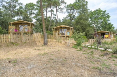 Ecolodge PREMIUM SWEET on stilts 43 m² (2 bedrooms) including semi-covered terrace