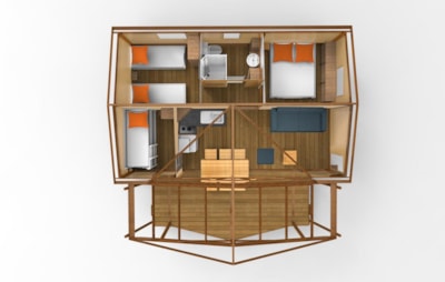 Ecolodge Tent COTTON 3 bedrooms 43 sqm