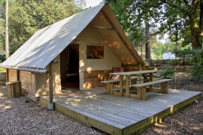 Wooden cabin AMAZONE - 2 Bedrooms - No bathroom - Terrace - 24 m²