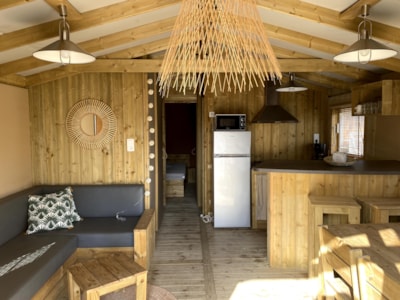 Ecolodge PREMIUM SWEET on stilts 43 m² (2 bedrooms) including semi-covered terrace