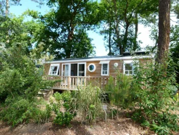 Mietunterkunft - Mobilheim  Premium + 3 Zimmer 2 Badezimmer Und Terrasse 38 M² - Camping Paradis des Pins - Soulac
