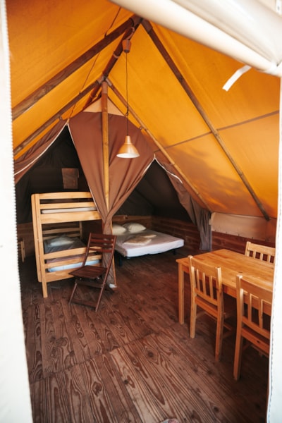 Wooden cabin AMAZONE - 2 Bedrooms - No bathroom - Terrace - 24 m²