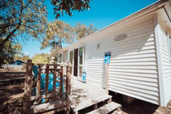 Mietunterkunft - Mobilheim Premium 2 Zimmer - 2 Badezimmer Und Terrasse - 32 M² - Camping Paradis des Pins - Soulac