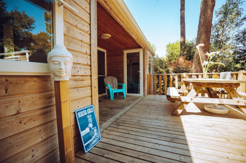 Mobil-Home Premium 2 Chambres & 2 Salles De Bain 33 M² Avec Terrasse Semi Couverte