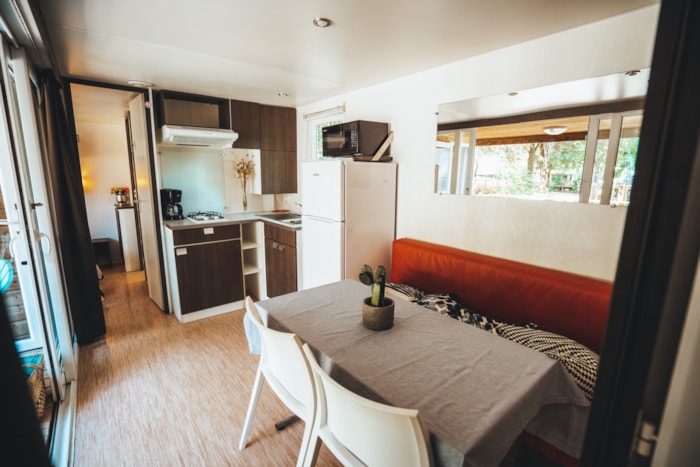 Mobil-Home Premium 2 Chambres & 2 Salles De Bain 33 M² Avec Terrasse Semi Couverte