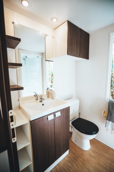 Mobil-home PREMIUM 2 Bedrooms - 2 bathrooms and half covered terrace - 33 m²