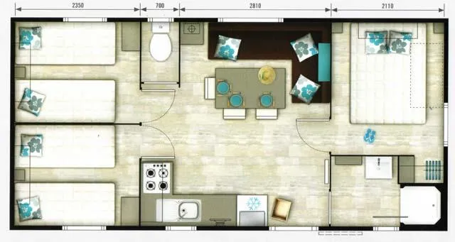 Mobil-Home Bermudes 31 M²