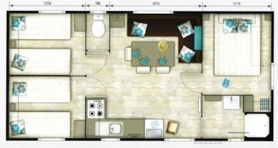 Mobile home Bermudes 31 m² — 3