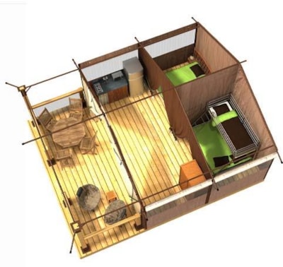 Tent Lodge Kenya 34,50 m² - No bathroom — 3