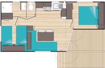 Mobile home Nouméa 24,50 m² — 4