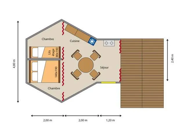 Tipi Maya 24 M² - Sans Sanitaire