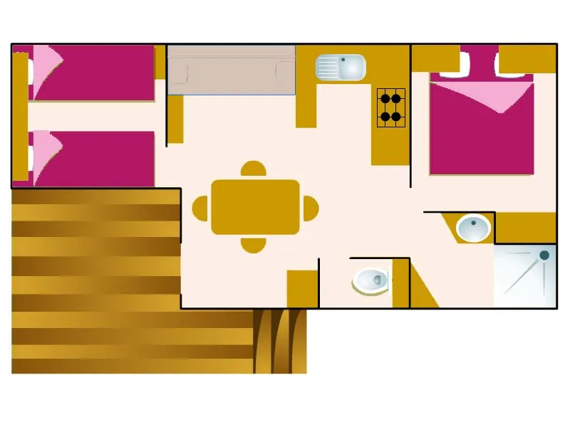 Mobilhome Pacifique 26M²