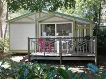 Mietunterkunft - Chalet Titom 31M² 5 Pers. - Camping le Moulin du Pont d’Alies