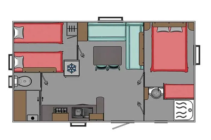 Mobilhome Evo 27M² 4 Pers.
