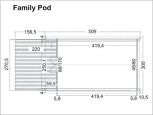 Chalet Insolite 19M² (1 Chambre) -  Sans Sanitaire + Clim (M/S)