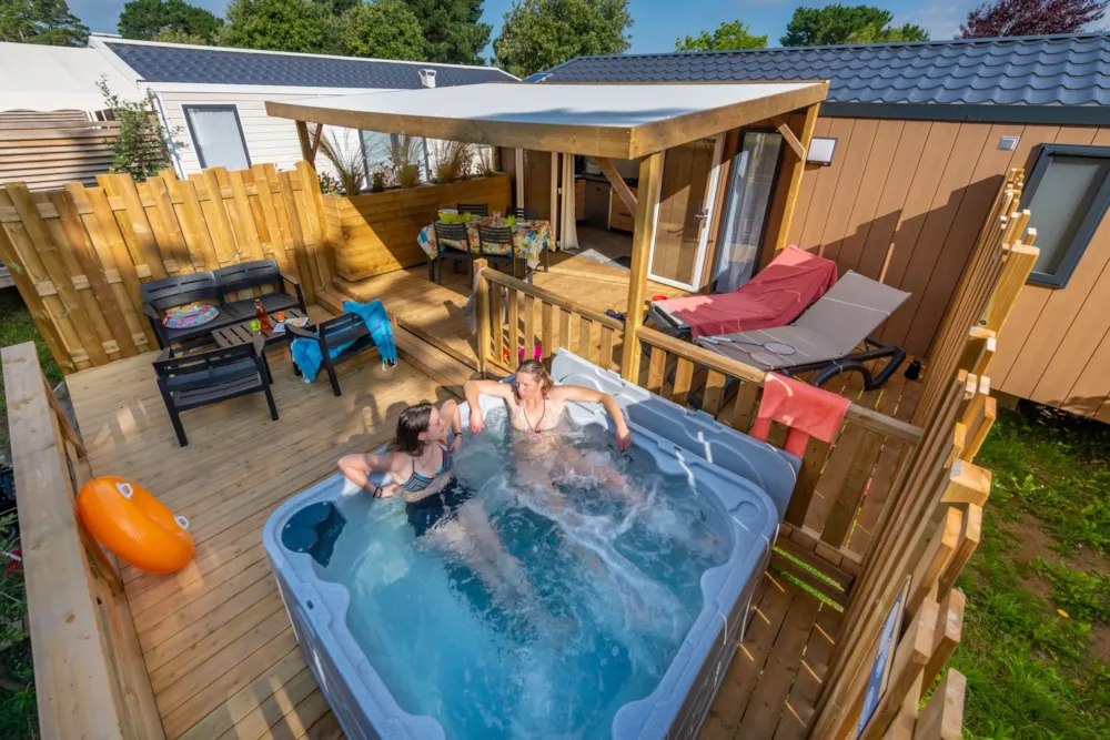 Location - Premium 2 Chambres Avec Spa Et Aperçu Mer ! - Camping de la Baie