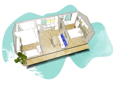 Mobil-home 2 bedrooms  - 4 SUNS - adapted to the people with reduced mobility — 5