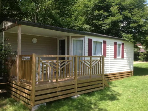 Location - Mobilhome Essentiel 3 Chambres /  Tv / 31 M² / Terrasse Semi-Couverte - image n°1 - Camping d'Arpheuilles